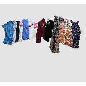 Lot of 12 Girls Size Small 6/7 T-shirts Dresses Cat & Jack Old Navy Nike EUC